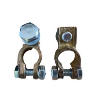 heavy duty battery terminal straight type brass (set) positive & negative